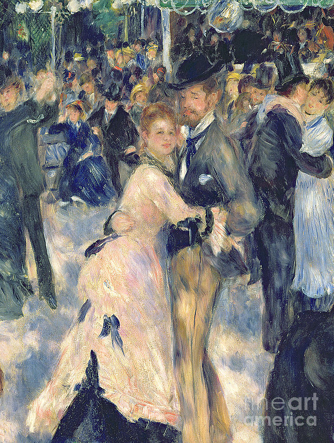 Ball at the Moulin de la Galette Painting by Pierre Auguste Renoir