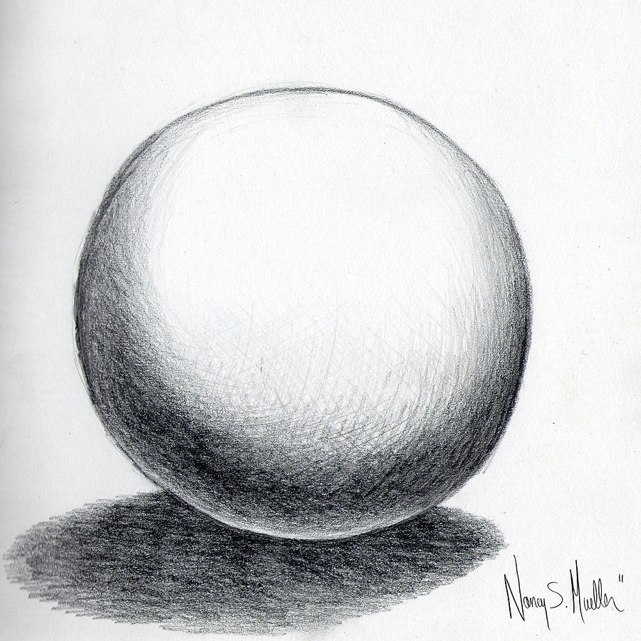 Ball With Shadow by Nancy Mueller