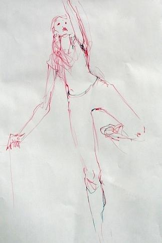 Nude Painting - Ballerina 8037 by Elizabeth Parashis