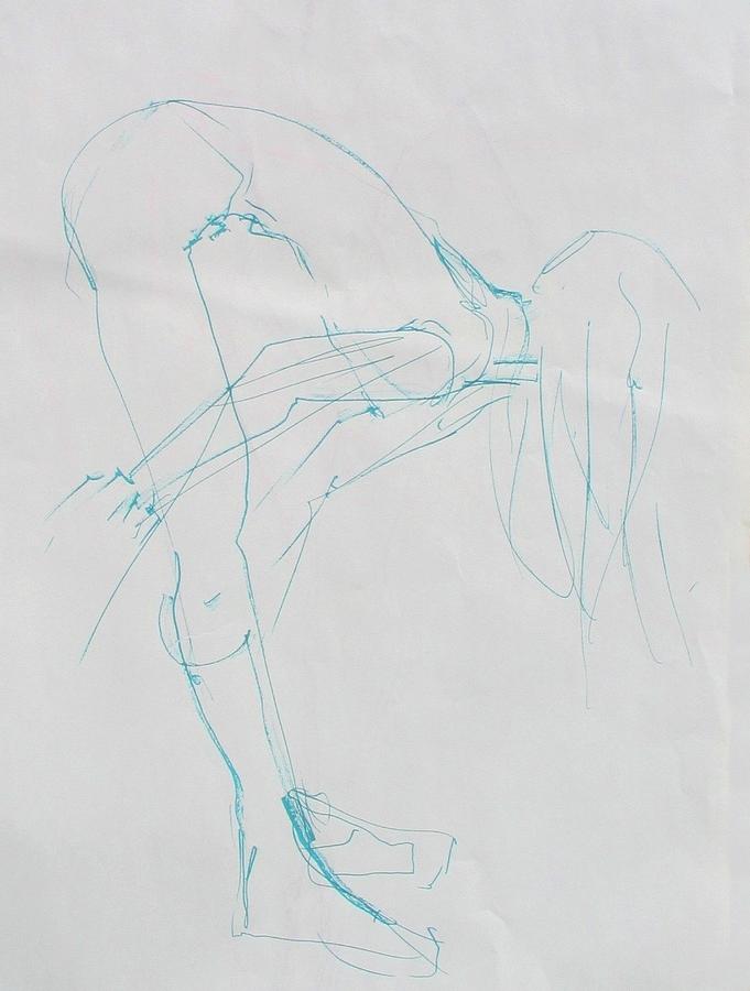 Nude Painting - Ballerina 8042 by Elizabeth Parashis