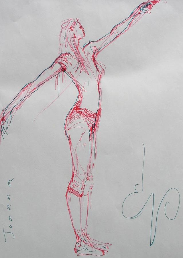 Nude Painting - Ballerina 8048 by Elizabeth Parashis