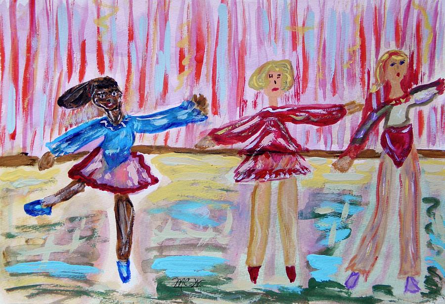 Ballerina Class Painting by Mary Carol Williams