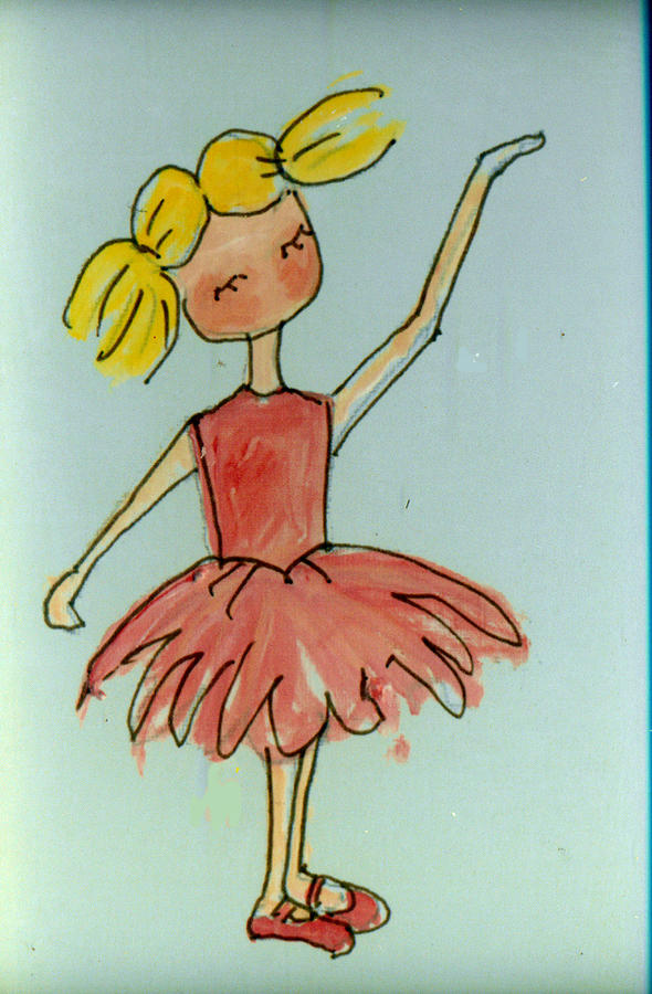 Ballet Girl 1 Painting by Patricia Halstead