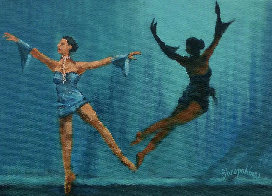 Ballet Leap Painting by Tom Shropshire
