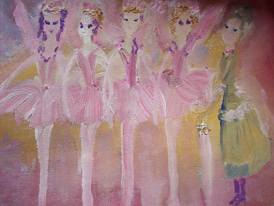 Ballet with Miss Julie Painting by Judith Desrosiers