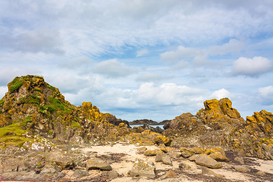 Ballintoy Bay Basalt Rock Photograph by Semmick Photo