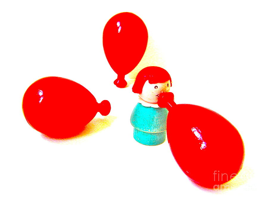 Balloons Photograph - Balloon Blower by Ricky Sencion