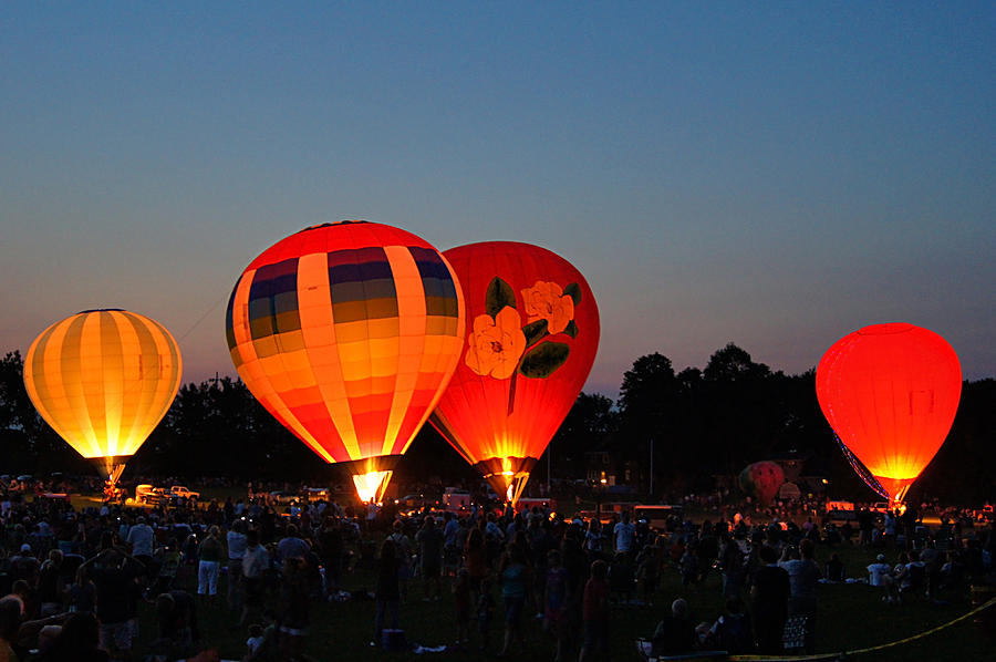 Balloon Glow 1 Photograph by Bill Pevlor