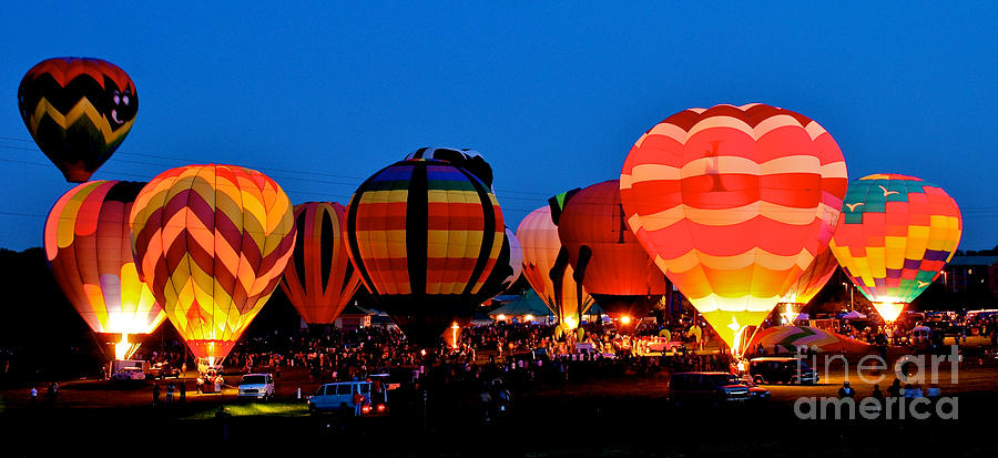 Balloon Glow Photograph by Mark Dodd