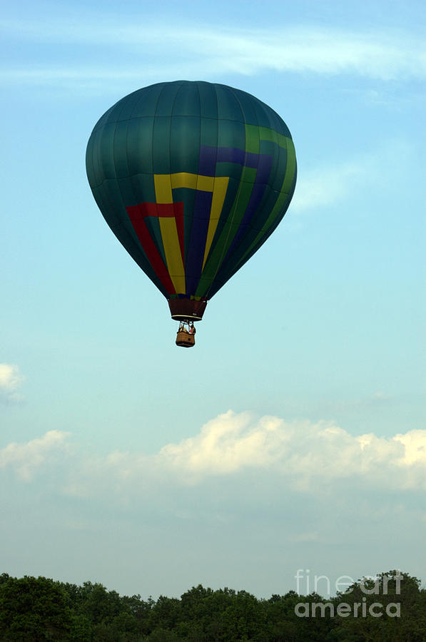 Balloons In Blue Skies Photograph