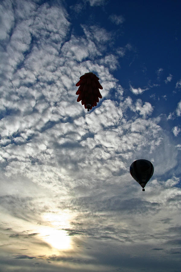 Balloons in the Clouds Photograph by Joe Myeress