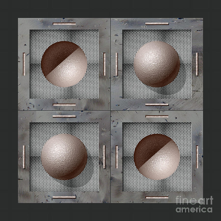 Ball Digital Art - Convexes and Concaves by Walter Neal