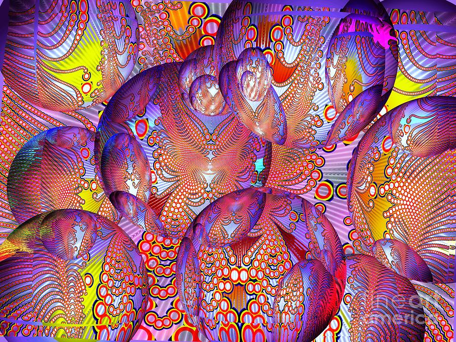 Colorful Digital Art - Balooniverse by Bobby Hammerstone