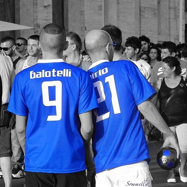 Gaypride Photograph - Balotelli E Pirlo, Gaypride 2012 by Gianluca Sommella