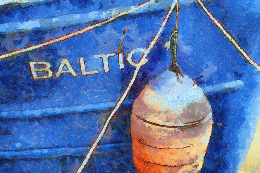 Baltic Buoy. Digital Art by Clare Bambers