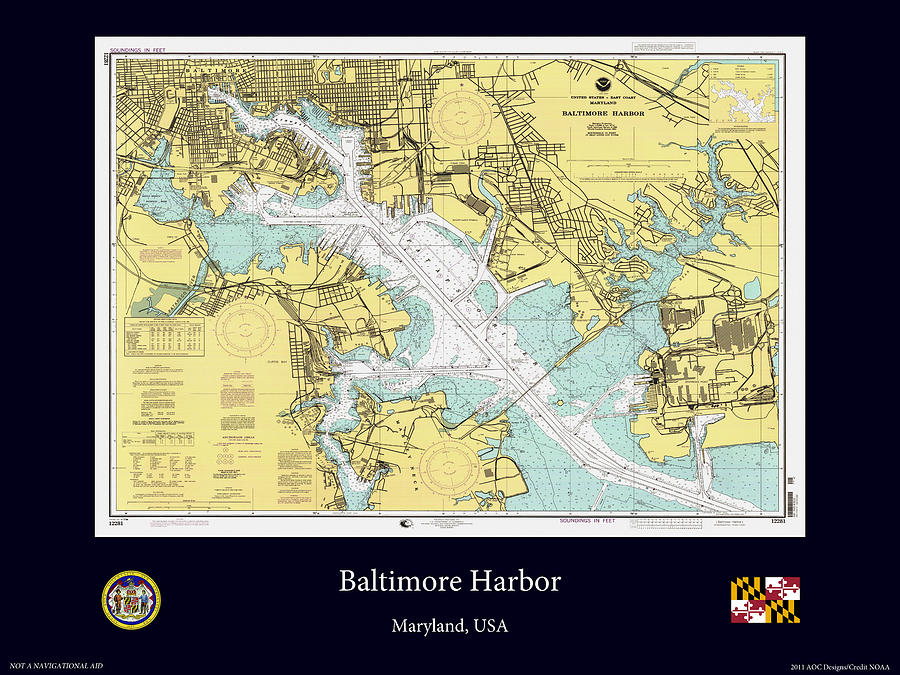 Baltimore Photograph - Baltimore Harbor by Adelaide Images