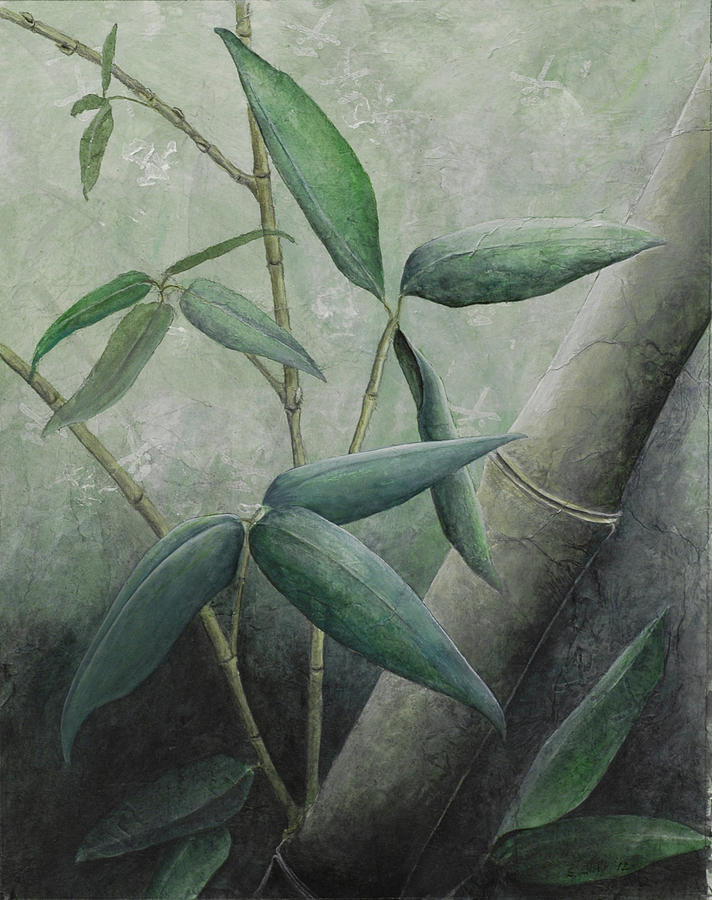 Bamboo 1 Painting by Sandy Clift