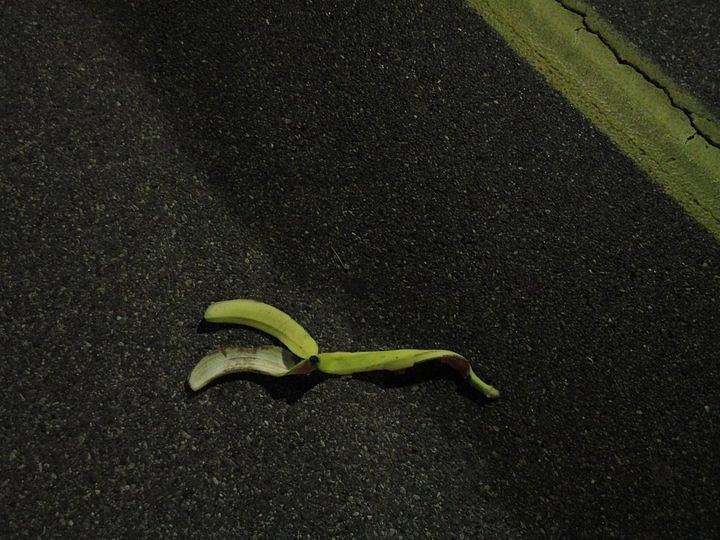 Banana Peel in the Road Photograph by Guy Ricketts - Fine Art America