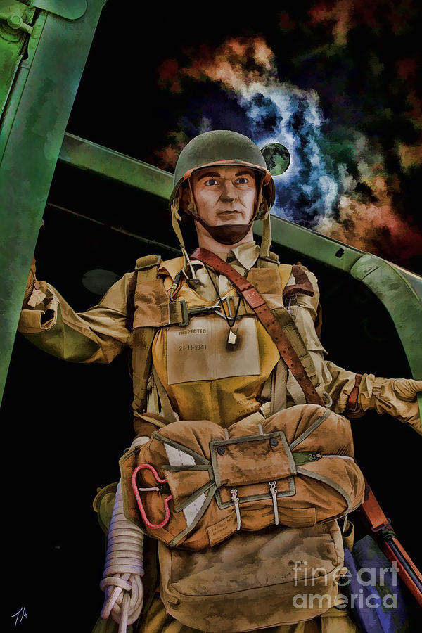 Us Army Digital Art - Band of Brothers - Ready - 101st Airborne by Tommy Anderson