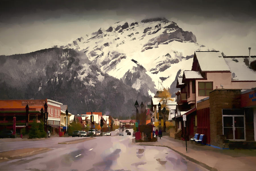 Banff Alberta Canada Digital Art