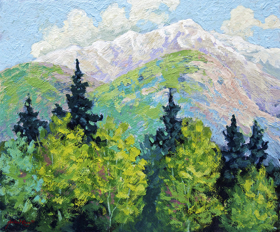 Banff National Park Painting by Marion Rose