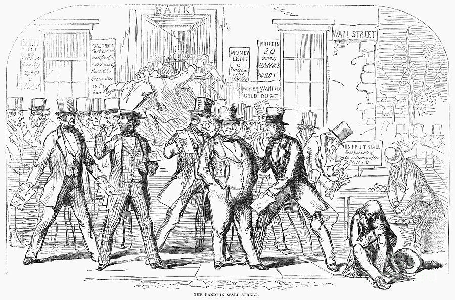 Bank Panic, 1857 Photograph by Granger