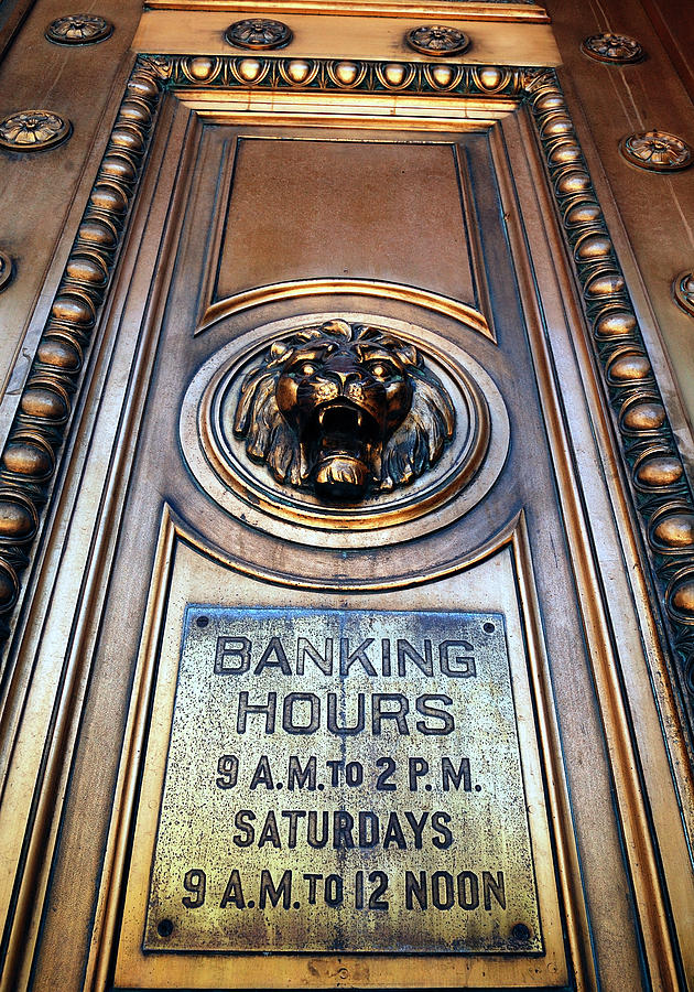 Bankers Hours - Doorway To The Money Photograph by Steven Milner