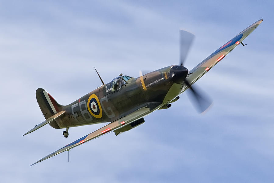 Banking Spitfire Photograph by Tim Croton - Fine Art America