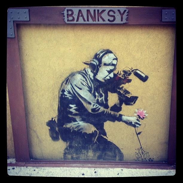 Banksy Photograph - #banksy #art #graffiti by Phil Pecoraro