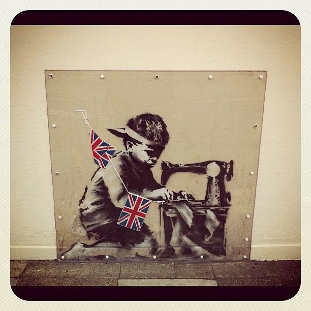 London Photograph - #banksy #streetart #london by Jane Vassiliadis