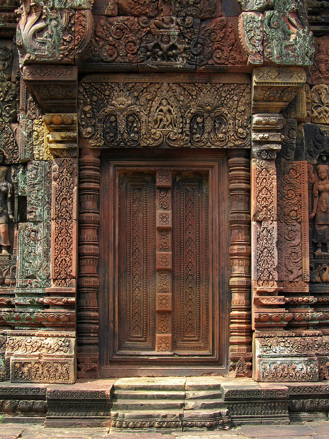 Banteay Srei Temple False Door 1 Photograph
