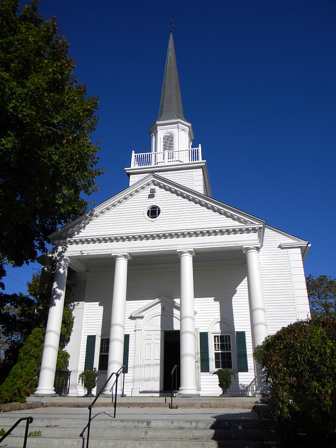 Architecture Photograph - Bar Harbor Church by Stacey Robinson