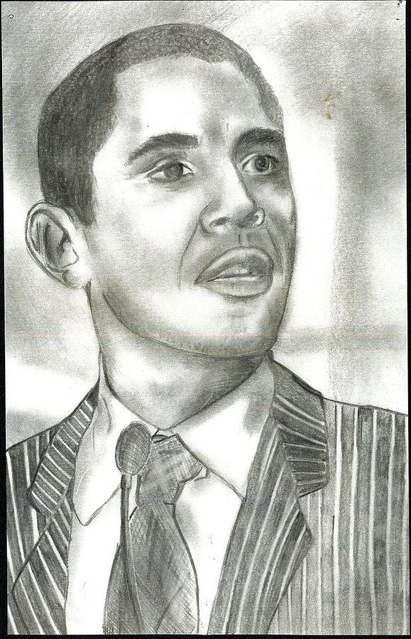 The Art Studio  Pencil sketch of barackobama A4 size portrait Duration   12 hours Medium  Staedtler pencils 4B 7B 8B EE   Give your loved one  a beautiful gift