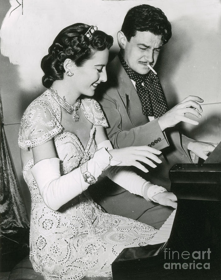 Barbara Stanwyck and Preston Sturges Photograph by Photo Researchers
