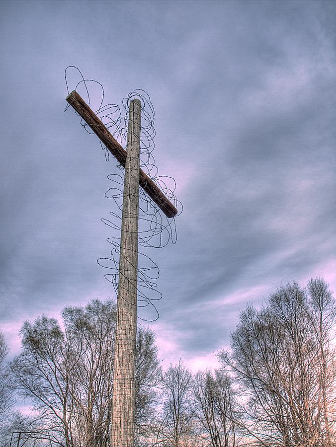 Barbed Cross Photograph by HW Kateley
