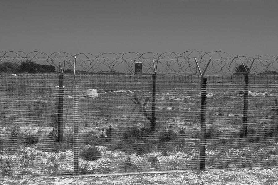Nelson Mandela Photograph - Barbed Wire Fence by Aidan Moran