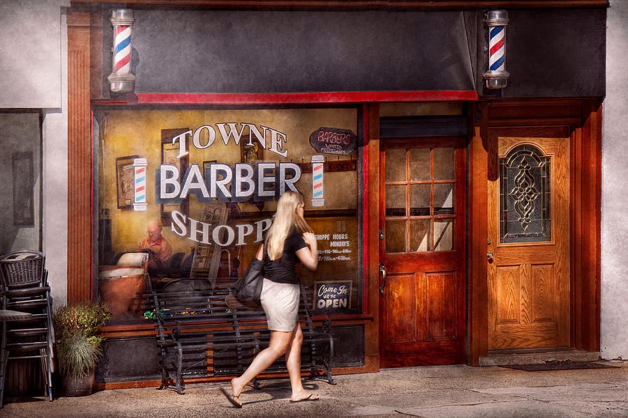 Barber - Barbershop - Time for a haircut Photograph by Mike Savad
