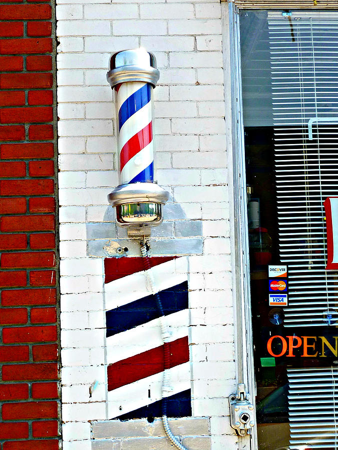 Barber Pole Lawrence KS Photograph by Jo Sheehan