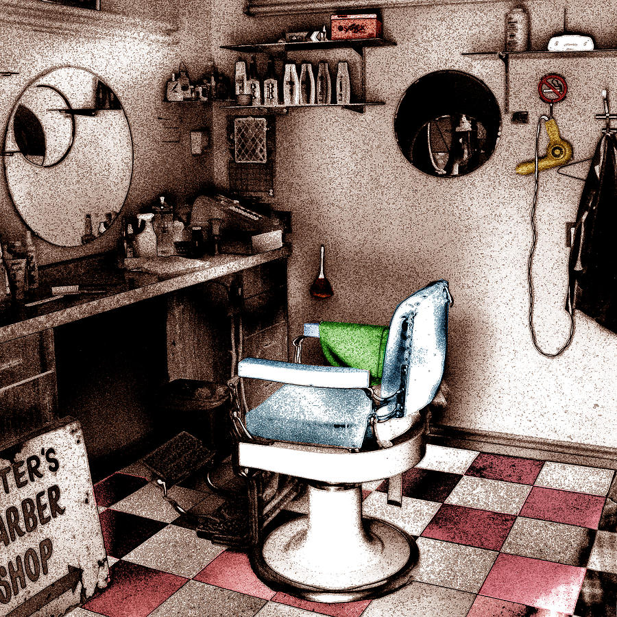 Hair Photograph - Barber Shop by Andrew Fare