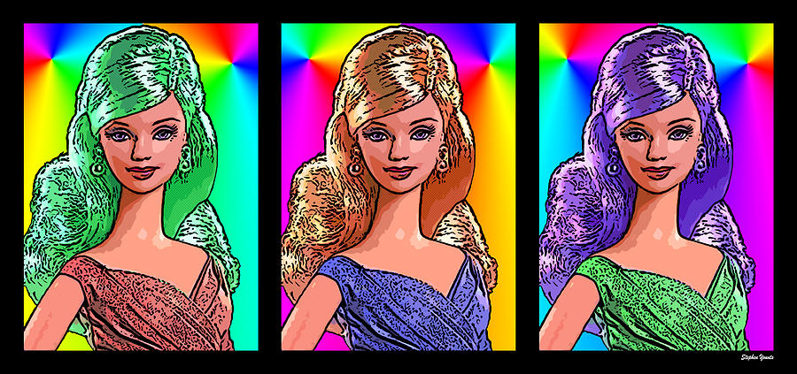 Barbie Digital Art by Stephen Younts