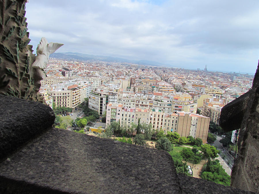 Barcelona Cityscape from Sagrada Familia Photograph by Yuki Komura - Pixels