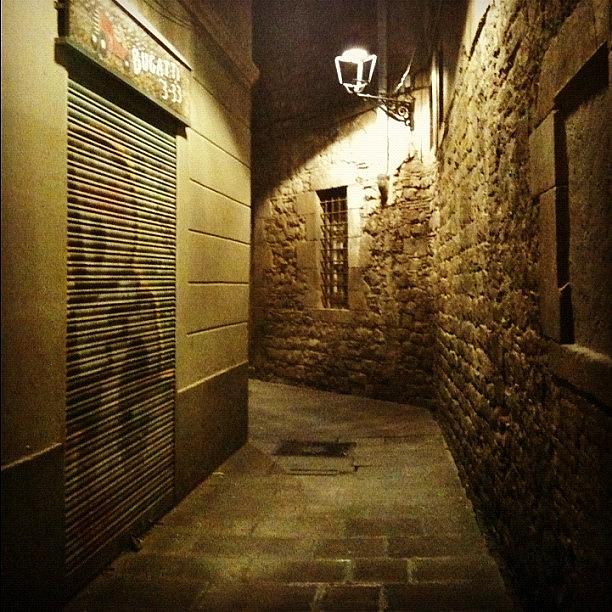 Barcelona Photograph - #barcelona #spain #oldcity #alley by Deniz Ipek