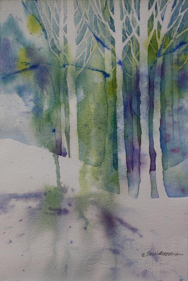 Bare Trees Painting by Tara Moorman