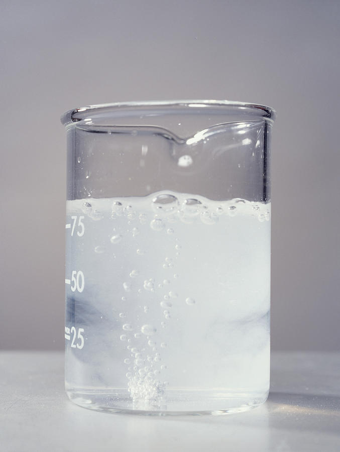 Barium Photograph - Barium Reacting With Water by Andrew Lambert Photography