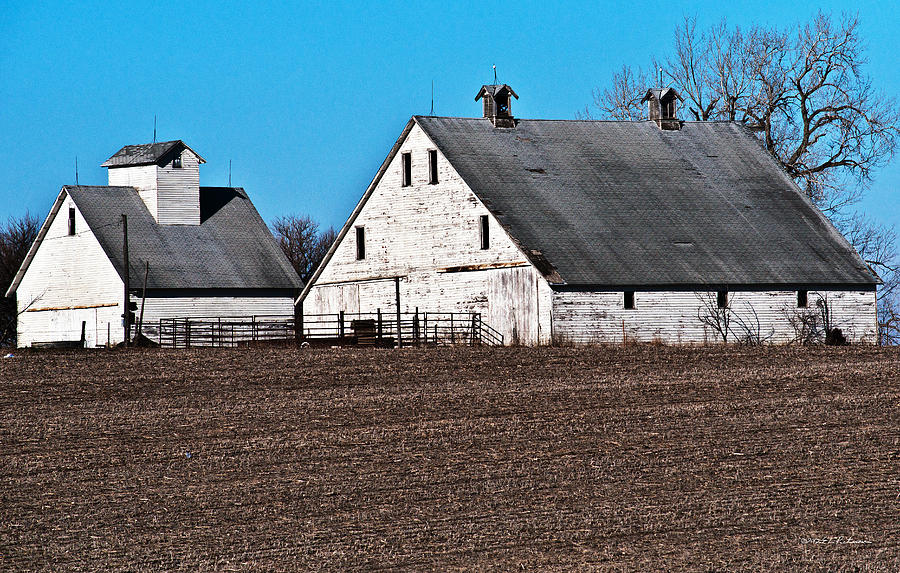 Barn And Corn Crib Photograph by Ed Peterson