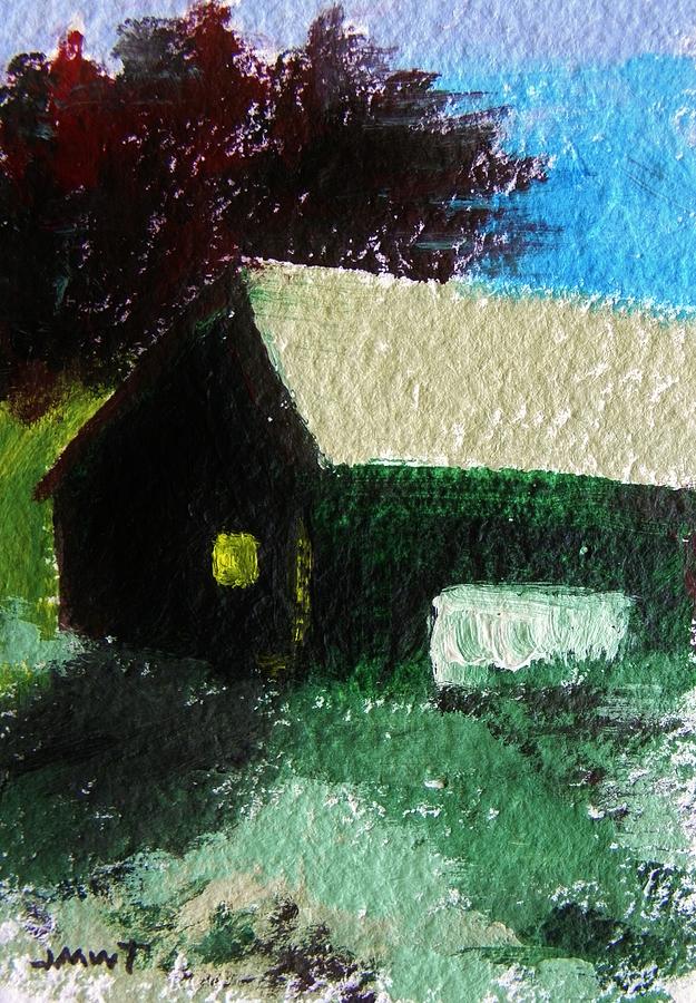 Barn at Nightfall Painting by John Williams