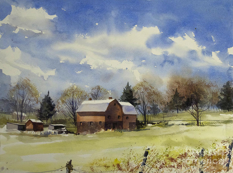 Barn Painting - Barn by Bivenne Staiger