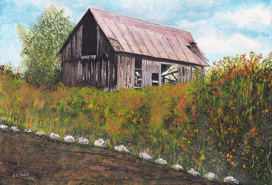 barn Grahamsville NY Painting by Stuart B Yaeger