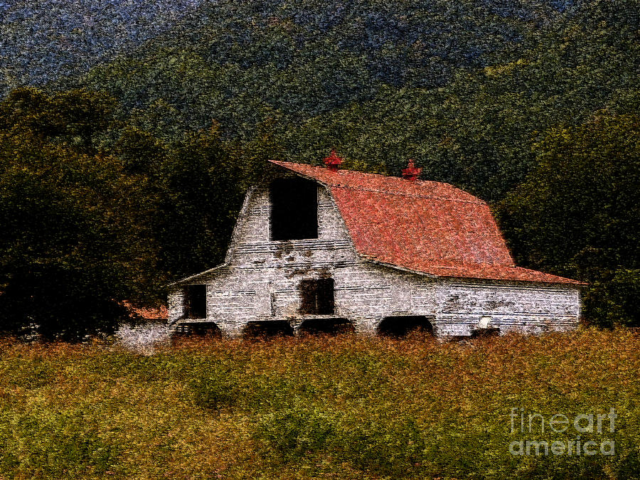 Barn in Mountains Photograph by Lydia Holly