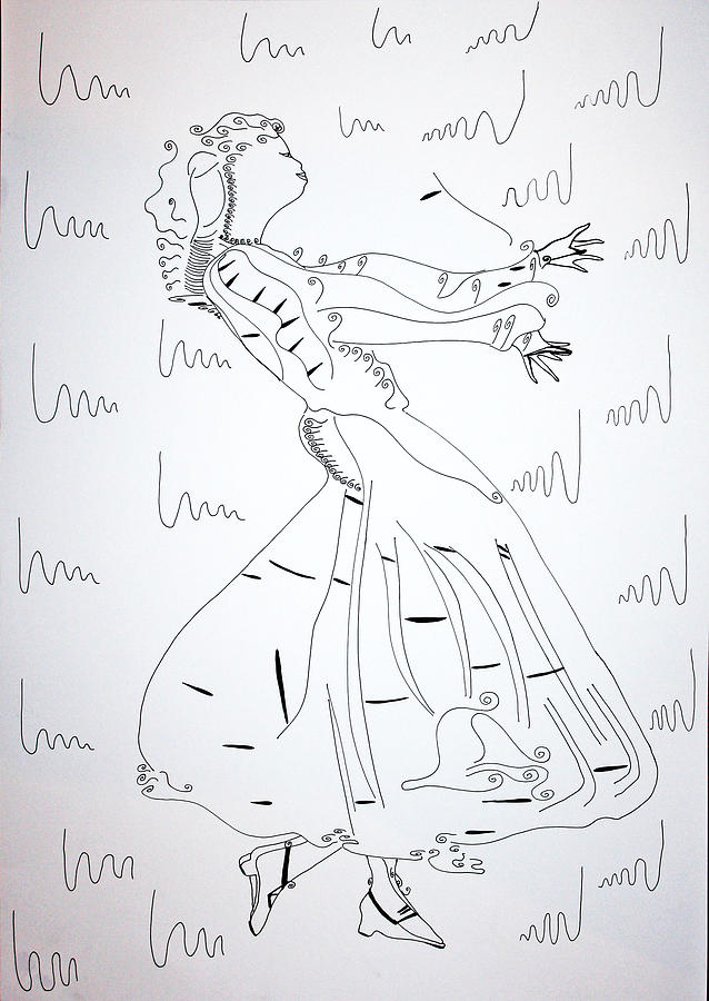 Baroque Dance - France Drawing by Gloria Ssali